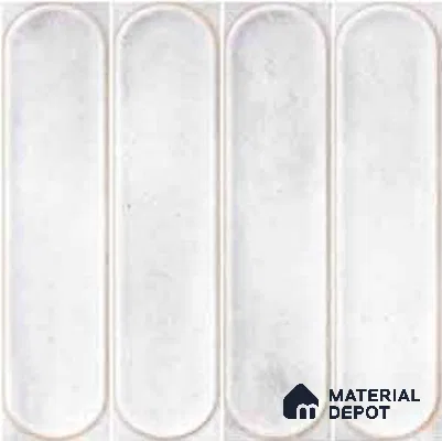 Faux Subway Wall Tile TL 11334 Frosted Pillar 1 ft x 1 ft Ceramic Glossy Finish Tile - 10 mm | Suitable For Bathroom, Balcony & Kitchen Backsplash
