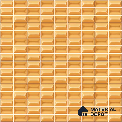 Faux Subway Wall Tile TL 11324 Honey Brick 1 ft x 1 ft Ceramic Glossy Finish Tile - 10 mm | Suitable For Bathroom, Dining Area, Kitchen Backsplash