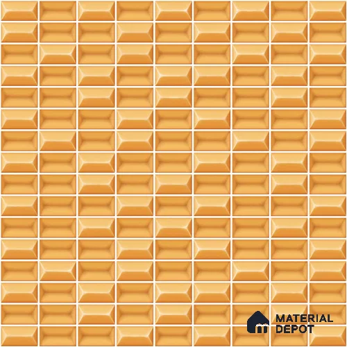 Faux Subway Wall Tile TL 11324 Honey Brick 1 ft x 1 ft Ceramic Glossy Finish Tile - 10 mm | Suitable For Bathroom, Dining Area, Kitchen Backsplash
