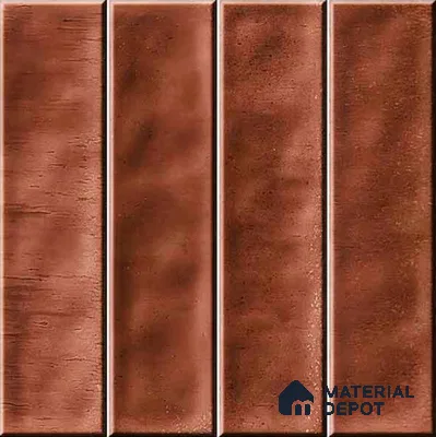 Faux Subway Wall Tile TL 11301 Copperwood Plank 1 ft x 1 ft Ceramic Glossy Finish Tile - 10 mm | Suitable For Bathroom, Kitchen Backsplash