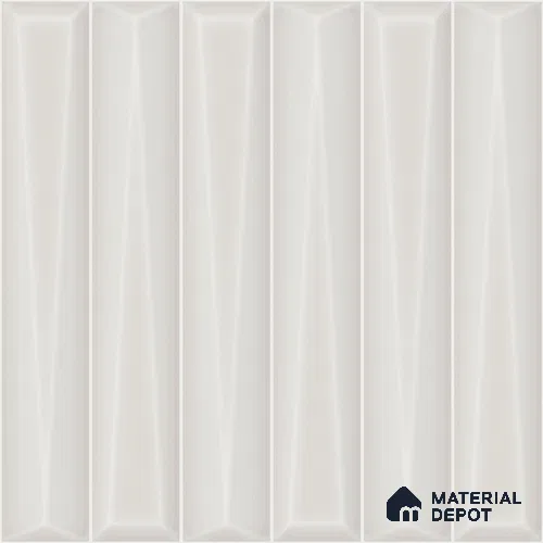 Faux Subway Wall Tile TL 11339 Prism Ivory 1 ft x 1 ft Ceramic Glossy Finish Tile - 10 mm | Suitable For Bathroom, Dining Area, Kitchen Backsplash