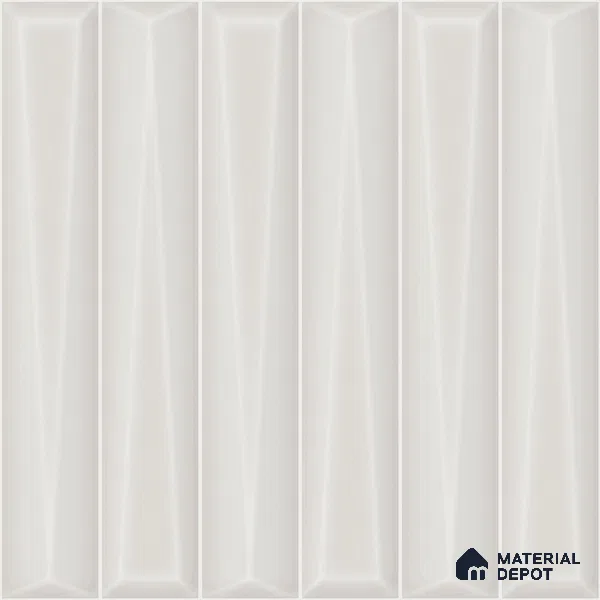 Faux Subway Wall Tile TL 11339 Prism Ivory 1 ft x 1 ft Ceramic Glossy Finish Tile - 10 mm | Suitable For Bathroom, Dining Area, Kitchen Backsplash