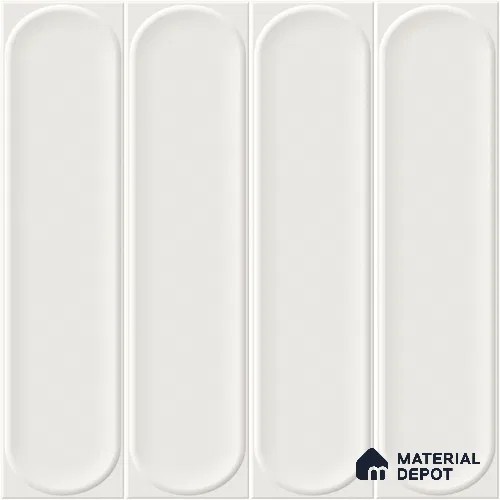 Faux Subway Wall Tile TL 11329 Arctic Pillar 1 ft x 1 ft Ceramic Glossy Finish Tile - 10 mm | Suitable For Bathroom, Dining Area, Kitchen Backsplash