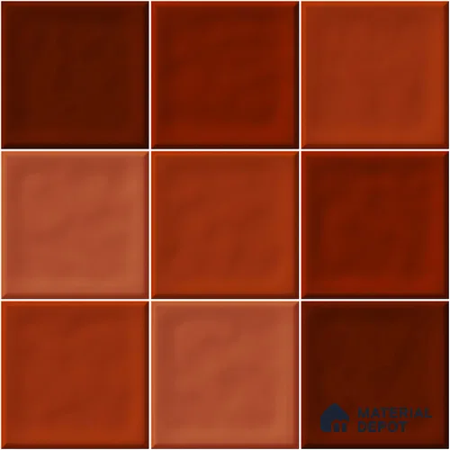 Faux Subway Wall Tile TL 11319 Sunset Terracotta 1 ft x 1 ft Ceramic Glossy Finish Tile - 10 mm | Suitable For Bathroom, Dining Area, Kitchen Backsplash