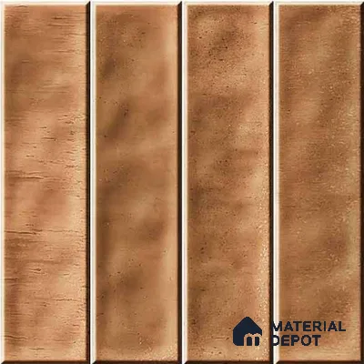 Faux Subway Wall Tile TL 11302 Sienna Plank 1 ft x 1 ft Ceramic Glossy Finish Tile - 10 mm | Suitable For Bathroom, Dining Area, Kitchen Backsplash