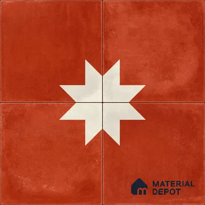Moroccan Wall & Floor Center 3 Carpet Tile TL 11209 Starfire Terra 1 ft x 1 ft Ceramic Matte Finish Tile - 10 mm | Suitable For Kitchen, Bathroom, Living Room