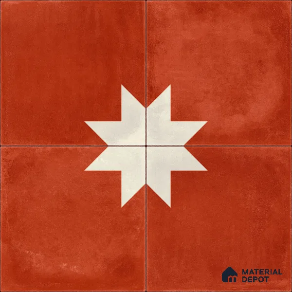 Moroccan Wall & Floor Center 3 Carpet Tile TL 11209 Starfire Terra 1 ft x 1 ft Ceramic Matte Finish Tile - 10 mm | Suitable For Kitchen, Bathroom, Living Room