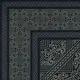 Moroccan Wall & Floor Carpet Corner Tile TL 11175 Noir Filigree 1 ft x 1 ft Ceramic Matte Finish Tile - 10 mm | Suitable For Kitchen, Bathroom, Living Room | Image 01
