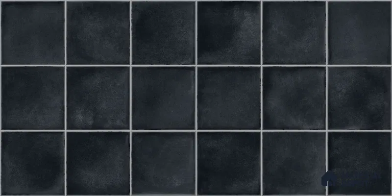 Faux Subway Wall Tile TL 11251 Noir Forge 2 ft x 1 ft Ceramic Glossy Finish Tile - 9 mm | Suitable For Bathroom, Basin Area, Kitchen Backsplash