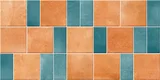 Terracotta & Teal Blue