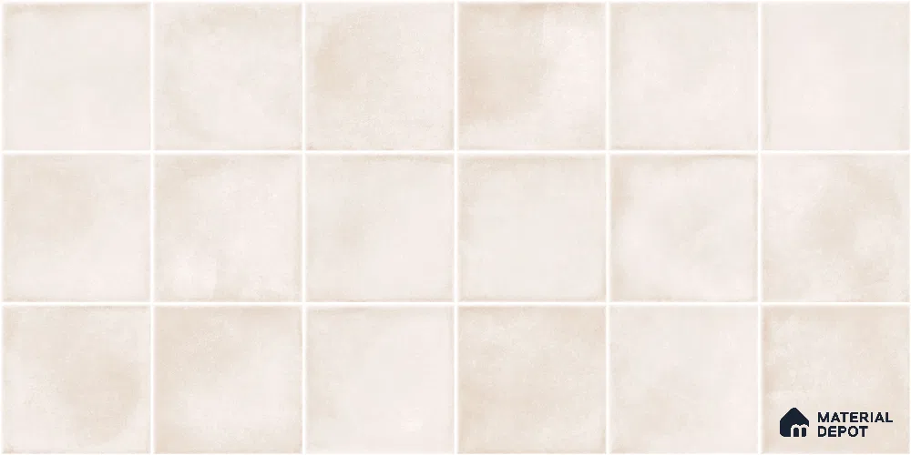 Faux Subway Wall Tile TL 11252 Ivory Mist 2 ft x 1 ft Ceramic Glossy Finish Tile - 9 mm | Suitable For Bathroom, Balcony & Kitchen Backsplash