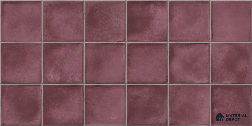 Faux Subway Wall Tile TL 11252 B Mulberry Mist 2 ft x 1 ft Ceramic Glossy Finish Tile - 9 mm | Suitable For Bathroom, Basin Area, Kitchen Backsplash