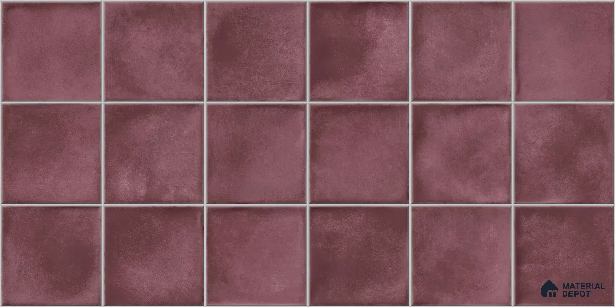 Faux Subway Wall Tile TL 11252 B Mulberry Mist 2 ft x 1 ft Ceramic Glossy Finish Tile - 9 mm | Suitable For Bathroom, Balcony & Kitchen Backsplash
