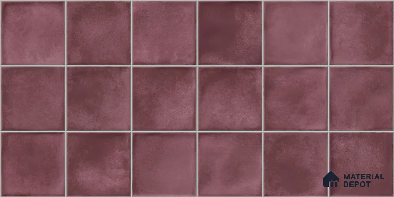 Faux Subway Wall Tile TL 11252 B Mulberry Mist 2 ft x 1 ft Ceramic Glossy Finish Tile - 9 mm | Suitable For Bathroom, Balcony & Kitchen Backsplash