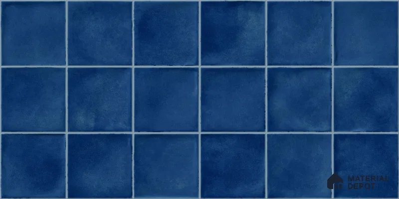 Faux Subway Wall Tile TL 11248 Indigo Mist 2 ft x 1 ft Ceramic Glossy Finish Tile - 9 mm | Suitable For Bathroom, Balcony & Kitchen Backsplash (Sample)