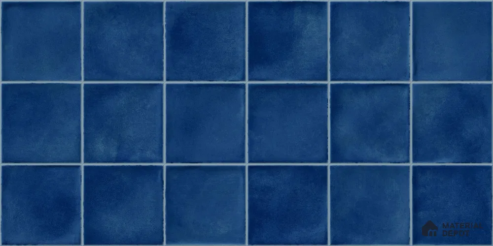 Faux Subway Wall Tile TL 11248 Indigo Mist 2 ft x 1 ft Ceramic Glossy Finish Tile - 9 mm | Suitable For Bathroom, Basin Area, Kitchen Backsplash