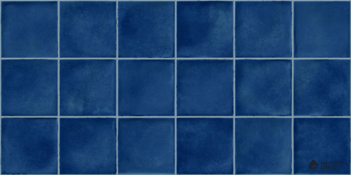 Faux Subway Wall Tile TL 11248 Indigo Mist 2 ft x 1 ft Ceramic Glossy Finish Tile - 9 mm | Suitable For Bathroom, Balcony & Kitchen Backsplash (Sample)