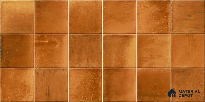 Faux Subway Wall Tile TL 11247 Bronze Ember 2 ft x 1 ft Ceramic Glossy Finish Tile - 9 mm | Suitable For Bathroom, Basin Area, Kitchen Backsplash
