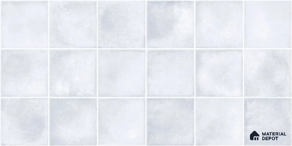Faux Subway Wall Tile TL 11249 Frosted Mist 2 ft x 1 ft Ceramic Glossy Finish Tile - 9 mm | Suitable For Bathroom, Basin Area, Kitchen Backsplash