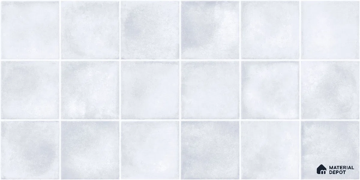 Faux Subway Wall Tile TL 11249 Frosted Mist 2 ft x 1 ft Ceramic Glossy Finish Tile - 9 mm | Suitable For Bathroom, Basin Area, Kitchen Backsplash