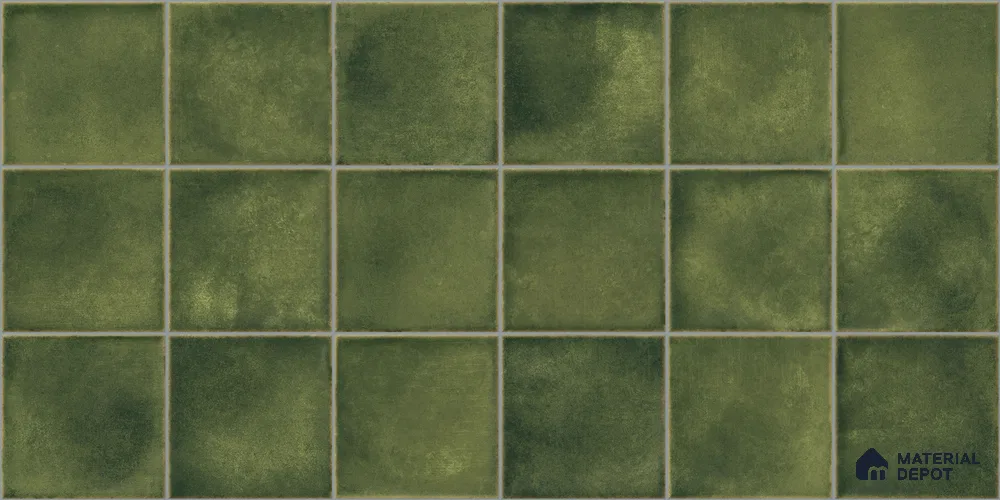 Faux Subway Wall Tile TL 11258 Verdant Mist 2 ft x 1 ft Ceramic Glossy Finish Tile - 9 mm | Suitable For Bathroom, Basin Area, Kitchen Backsplash