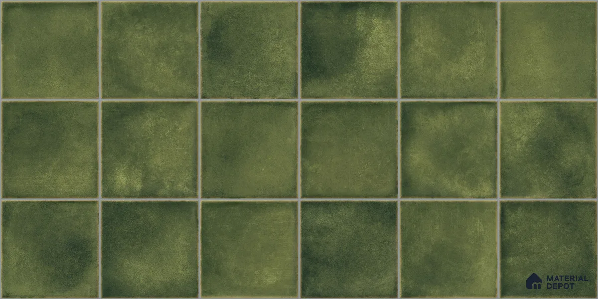 Faux Subway Wall Tile TL 11258 Verdant Mist 2 ft x 1 ft Ceramic Glossy Finish Tile - 9 mm | Suitable For Bathroom, Basin Area, Kitchen Backsplash