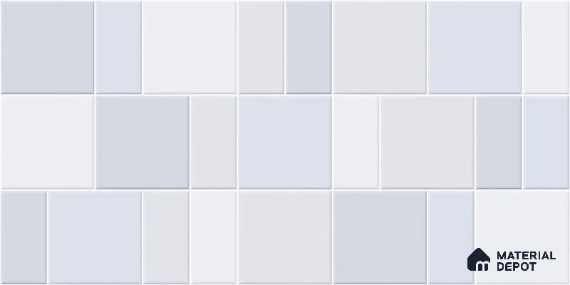 Faux Subway Wall Tile TL 11237 Frosted Mosaic 2 ft x 1 ft Ceramic Glossy Finish Tile - 9 mm | Suitable For Bathroom, Balcony & Kitchen Backsplash