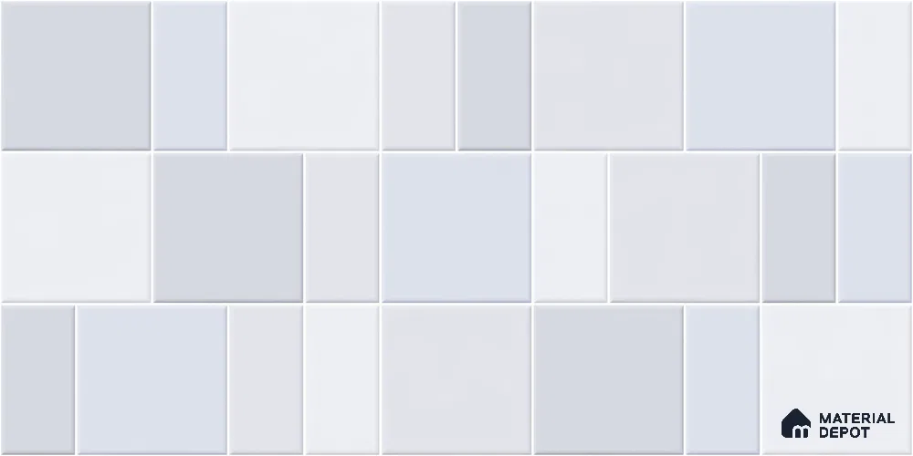Faux Subway Wall Tile TL 11237 Frosted Mosaic 2 ft x 1 ft Ceramic Glossy Finish Tile - 9 mm | Suitable For Bathroom, Basin Area, Kitchen Backsplash
