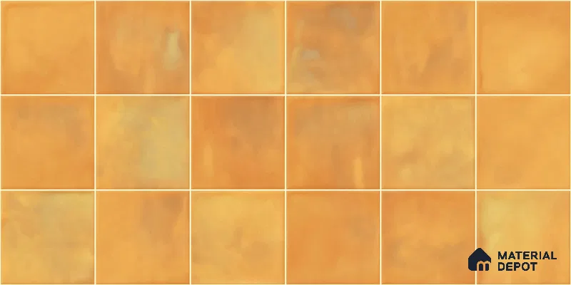 Faux Subway Wall Tile TL 11221 Amber Sienna 2 ft x 1 ft Ceramic Glossy Finish Tile - 9 mm | Suitable For Bathroom, Dining Area, Kitchen Backsplash