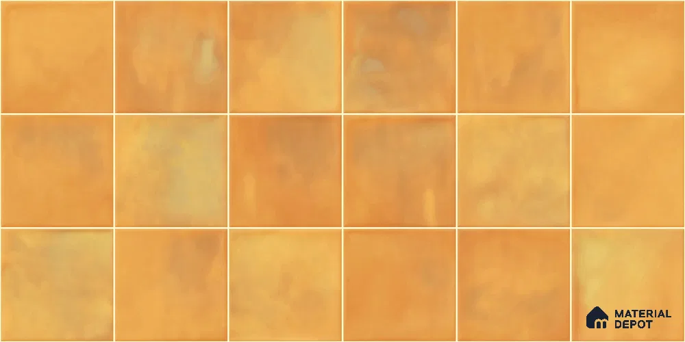 Faux Subway Wall Tile TL 11221 Amber Sienna 2 ft x 1 ft Ceramic Glossy Finish Tile - 9 mm | Suitable For Bathroom, Balcony & Kitchen Backsplash