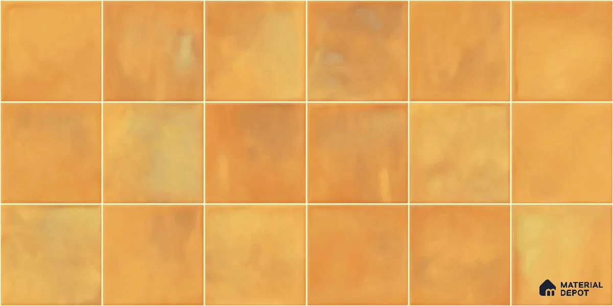 Faux Subway Wall Tile TL 11221 Amber Sienna 2 ft x 1 ft Ceramic Glossy Finish Tile - 9 mm | Suitable For Bathroom, Dining Area, Kitchen Backsplash