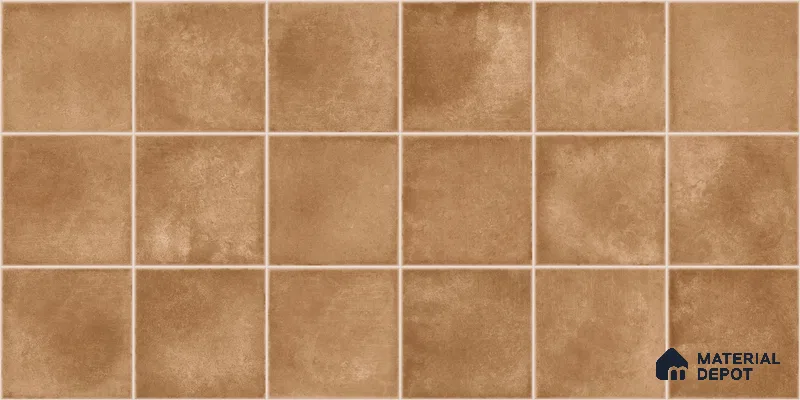 Faux Subway Wall Tile TL 11257 Tuscan Ember 2 ft x 1 ft Ceramic Glossy Finish Tile - 9 mm | Suitable For Bathroom, Balcony & Kitchen Backsplash