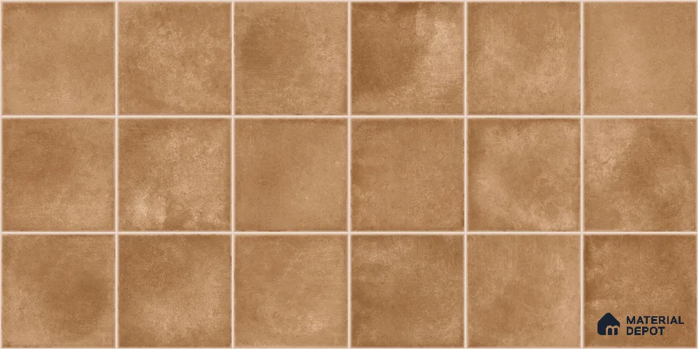 Faux Subway Wall Tile TL 11257 Tuscan Ember 2 ft x 1 ft Ceramic Glossy Finish Tile - 9 mm | Suitable For Bathroom, Balcony & Kitchen Backsplash