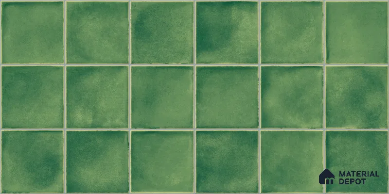 Faux Subway Wall Tile TL 11255 Meadow Mint 2 ft x 1 ft Ceramic Glossy Finish Tile - 9 mm | Suitable For Bathroom, Basin Area, Kitchen Backsplash