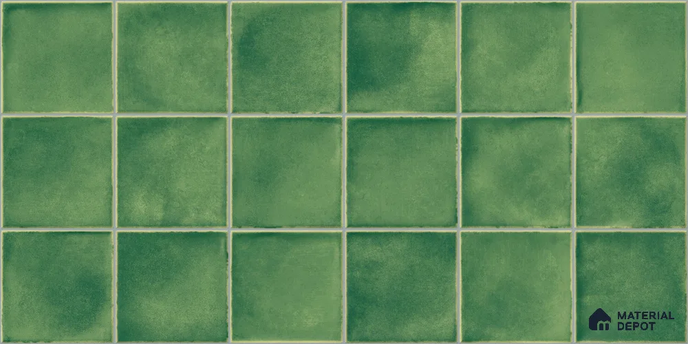 Faux Subway Wall Tile TL 11255 Meadow Mint 2 ft x 1 ft Ceramic Glossy Finish Tile - 9 mm | Suitable For Bathroom, Balcony & Kitchen Backsplash