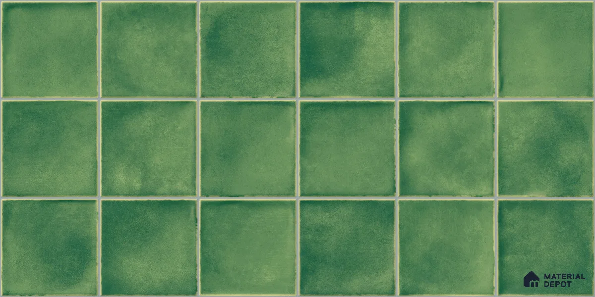 Faux Subway Wall Tile TL 11255 Meadow Mint 2 ft x 1 ft Ceramic Glossy Finish Tile - 9 mm | Suitable For Bathroom, Basin Area, Kitchen Backsplash