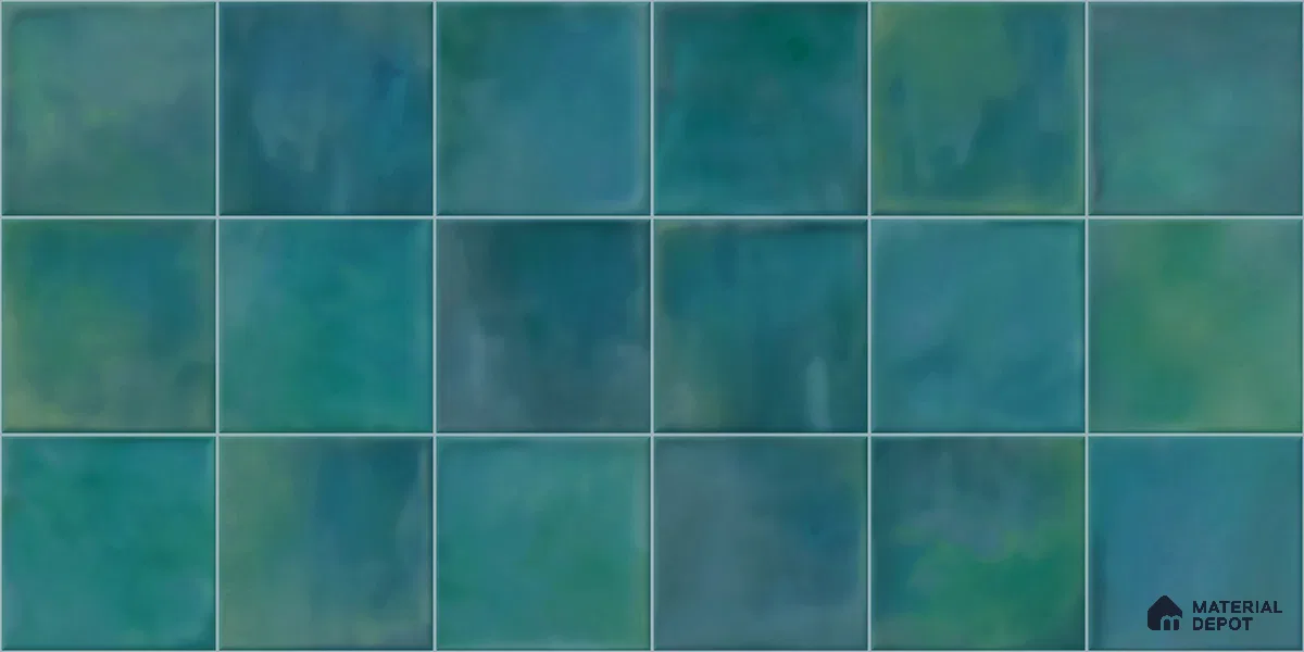 Faux Subway Wall Tile TL 11223 Lagoon Mist 2 ft x 1 ft Ceramic Glossy Finish Tile - 9 mm | Suitable For Bathroom, Dining Area, Kitchen Backsplash