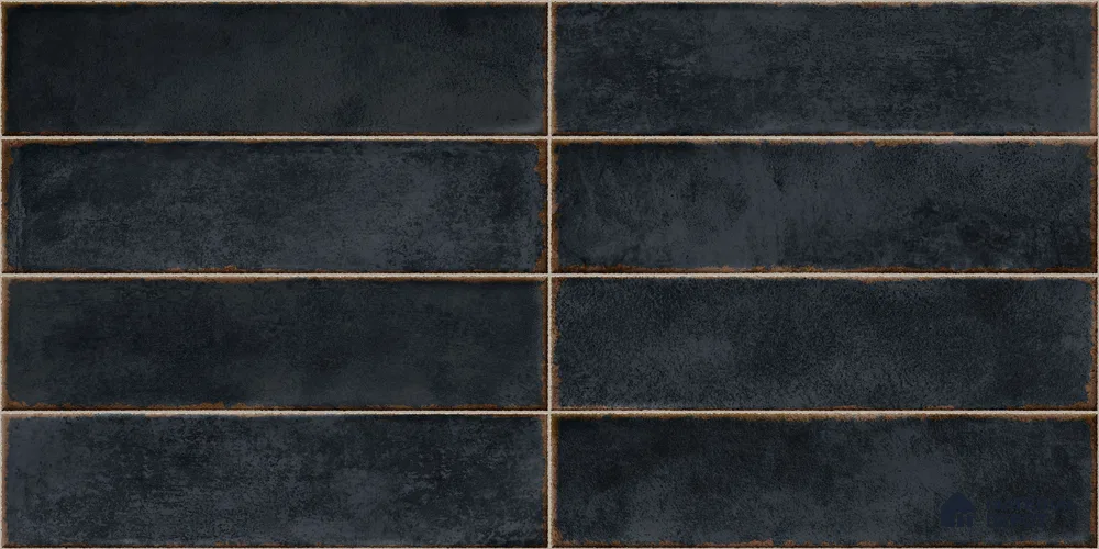 Faux Subway Wall Tile TL 11231 Forge Slate 2 ft x 1 ft Ceramic Glossy Finish Tile - 9 mm | Suitable For Bathroom, Balcony & Kitchen Backsplash