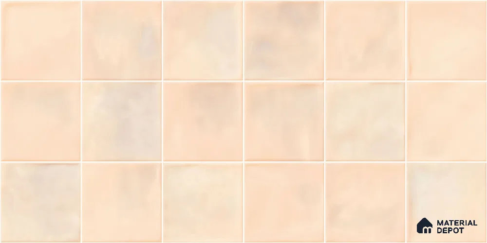 Faux Subway Wall Tile TL 11222 Blush Sand 2 ft x 1 ft Ceramic Glossy Finish Tile - 9 mm | Suitable For Bathroom, Dining Area, Kitchen Backsplash