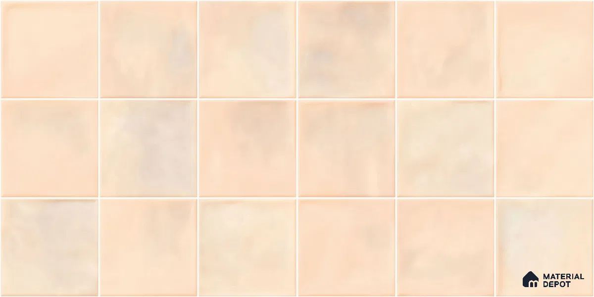 Faux Subway Wall Tile TL 11222 Blush Sand 2 ft x 1 ft Ceramic Glossy Finish Tile - 9 mm | Suitable For Bathroom, Dining Area, Kitchen Backsplash