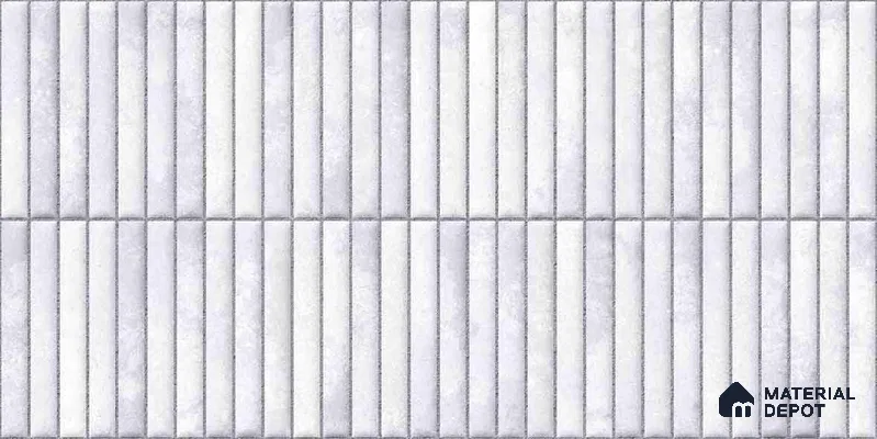 Faux Kitkat Subway Wall Tile TL 11684 B Frosted Lattice 2 ft x 1 ft Ceramic Glossy Finish Tile - 9 mm | Suitable For Bathroom, Dining Area, Kitchen Backsplash