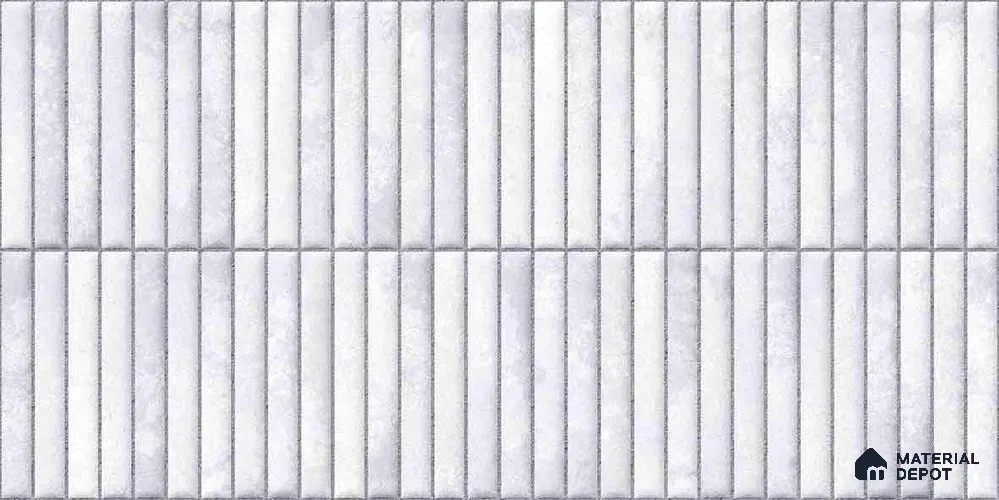 Faux Kitkat Subway Wall Tile TL 11684 B Frosted Lattice 2 ft x 1 ft Ceramic Glossy Finish Tile - 9 mm | Suitable For Bathroom, Balcony & Kitchen Backsplash