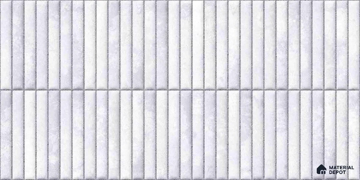 Faux Kitkat Subway Wall Tile TL 11684 B Frosted Lattice 2 ft x 1 ft Ceramic Glossy Finish Tile - 9 mm | Suitable For Bathroom, Dining Area, Kitchen Backsplash