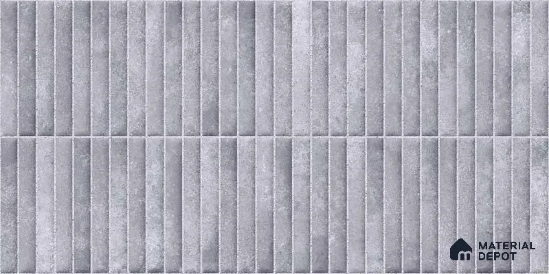 Faux Kitkat Subway Wall Tile TL 11684 E Urban Stria 2 ft x 1 ft Ceramic Glossy Finish Tile - 9 mm | Suitable For Bathroom, Balcony & Kitchen Backsplash (Sample)