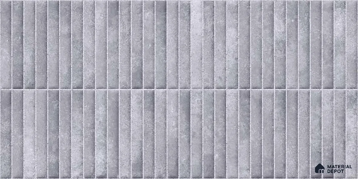Faux Kitkat Subway Wall Tile TL 11684 E Urban Stria 2 ft x 1 ft Ceramic Glossy Finish Tile - 9 mm | Suitable For Bathroom, Balcony & Kitchen Backsplash (Sample)