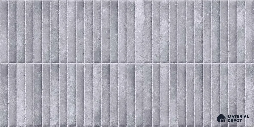 Faux Kitkat Subway Wall Tile TL 11684 E Urban Stria 2 ft x 1 ft Ceramic Glossy Finish Tile - 9 mm | Suitable For Bathroom, Dining Area, Kitchen Backsplash