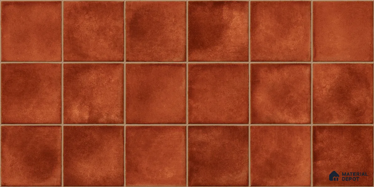 Faux Subway Wall Tile TL 11259 Sienna Ember 2 ft x 1 ft Ceramic Glossy Finish Tile - 9 mm | Suitable For Bathroom, Basin Area, Kitchen Backsplash