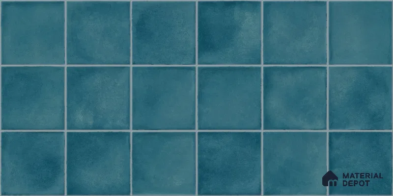 Faux Subway Wall Tile TL 11256 Azure Mist 2 ft x 1 ft Ceramic Glossy Finish Tile - 9 mm | Suitable For Bathroom, Basin Area, Kitchen Backsplash