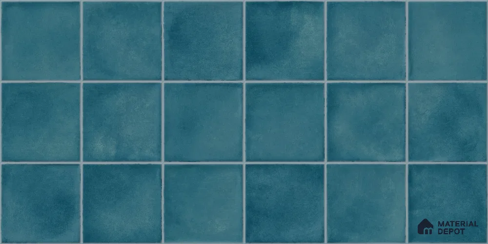 Faux Subway Wall Tile TL 11256 Azure Mist 2 ft x 1 ft Ceramic Glossy Finish Tile - 9 mm | Suitable For Bathroom, Basin Area, Kitchen Backsplash