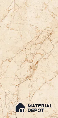 Marble Floor & Wall Tile TL 11066 Sienna Vein | 4 ft x 2 ft Carving Finish Vitrified Tile - 9 mm | 3 Random Design | Suitable For Living Room, Bedroom, Bathroom